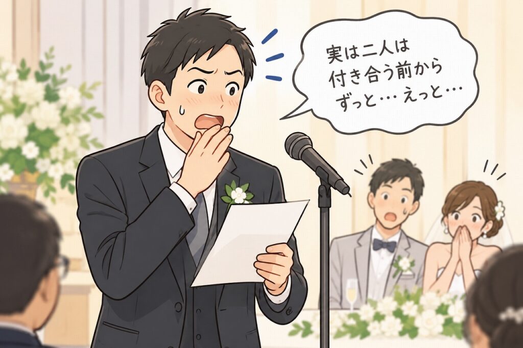 結婚式スピーチ 失言 NG
