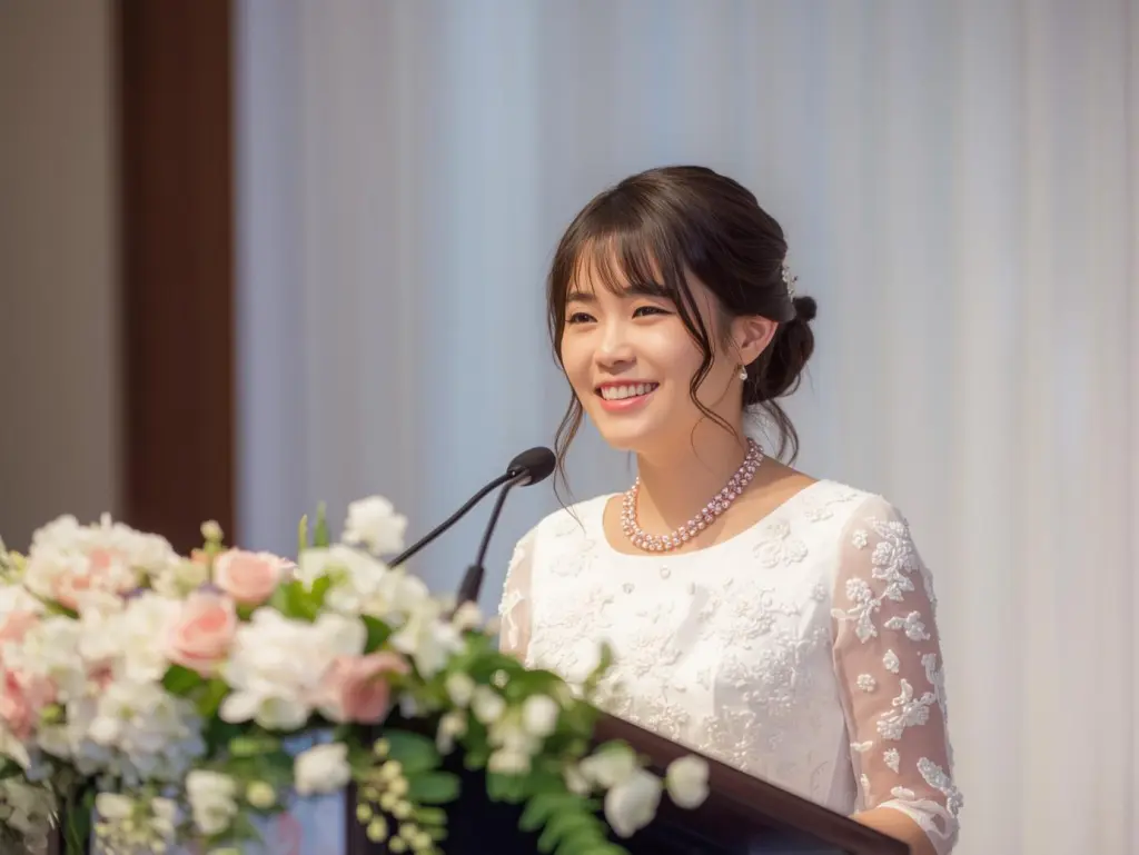 そのまま使える結婚式の短いスピーチ : 短くても簡潔な、心に残る贈りもの 保存版】結婚式スピーチの定番ネタ7選｜感動も笑いも外さない鉄板